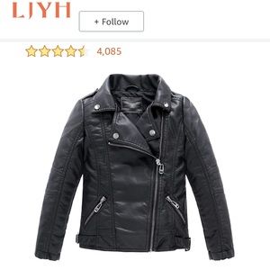 NWT leather jacket IMPECCABLE DETAIL to this motorcycle jacket for your toddler